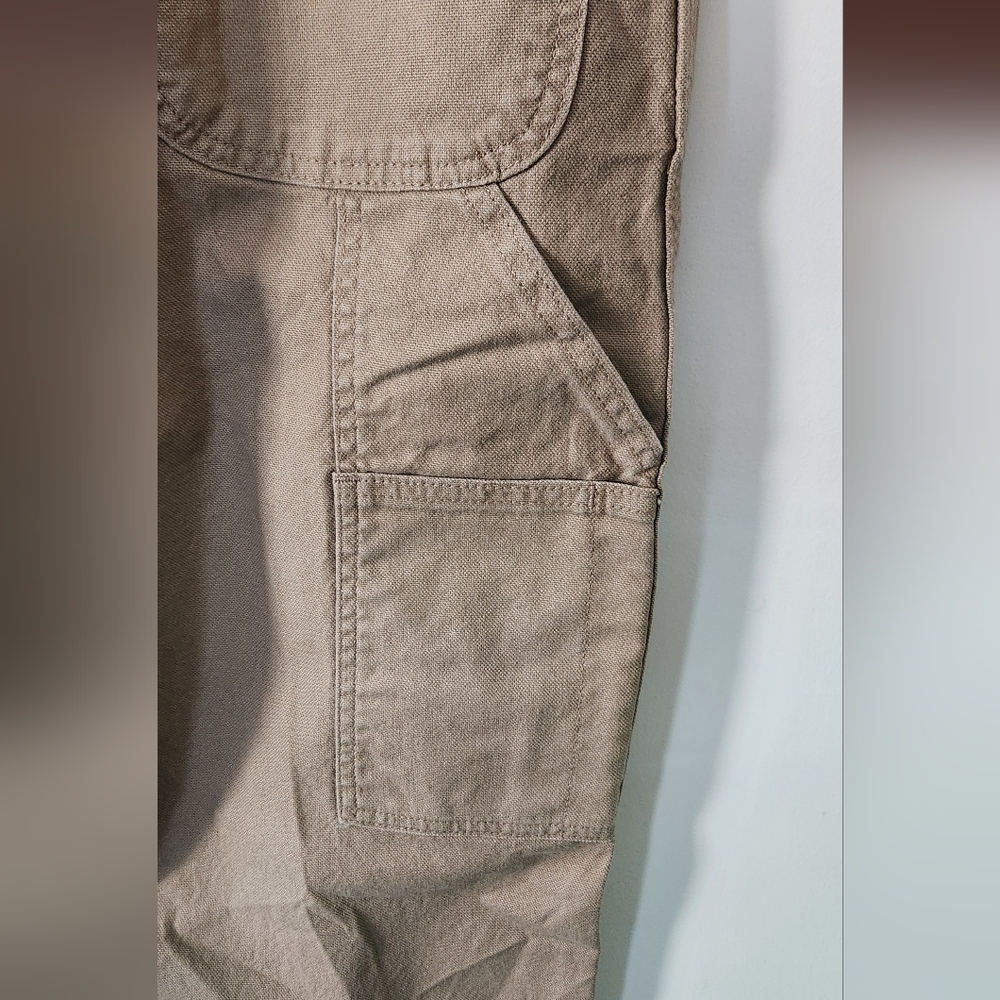 Wrangler Men's Tan Carpenter Pants, NWT, 5 Star, Size 38x32 New - Picture 10 of 12